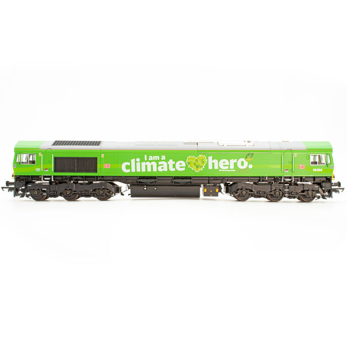 Class 66 - DB 'Climate Hero' Green - 66004 - DCC Sound Fitted