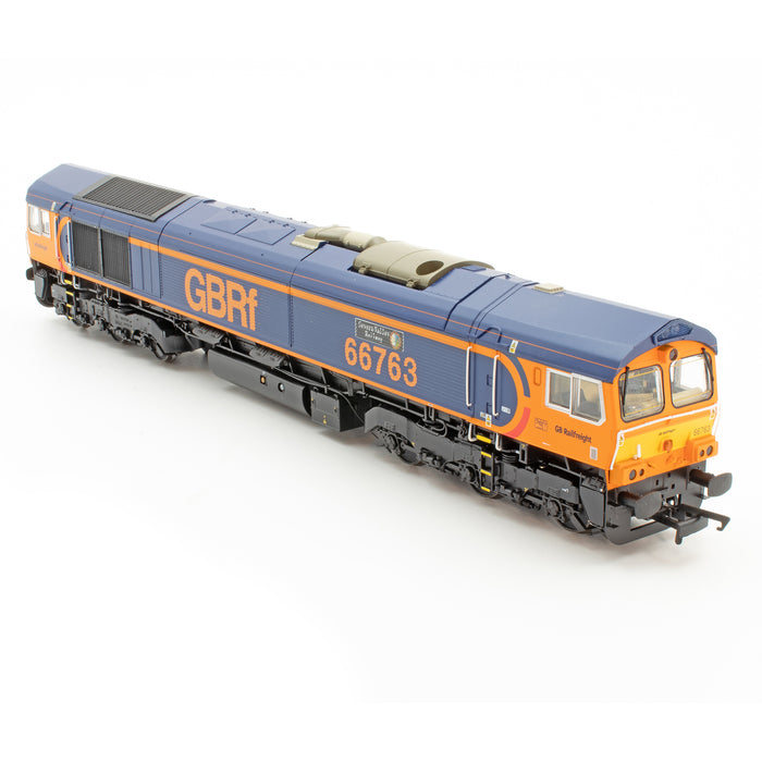 Class 66 - GBRF Blue/Orange - 66763 - DCC Sound Fitted