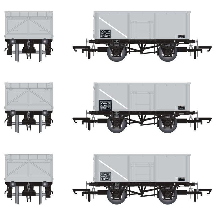 BR 16T Mineral - COAL 16 (Rebody) - BR Freight Grey (Pre-TOPS COAL 16) - Pack N