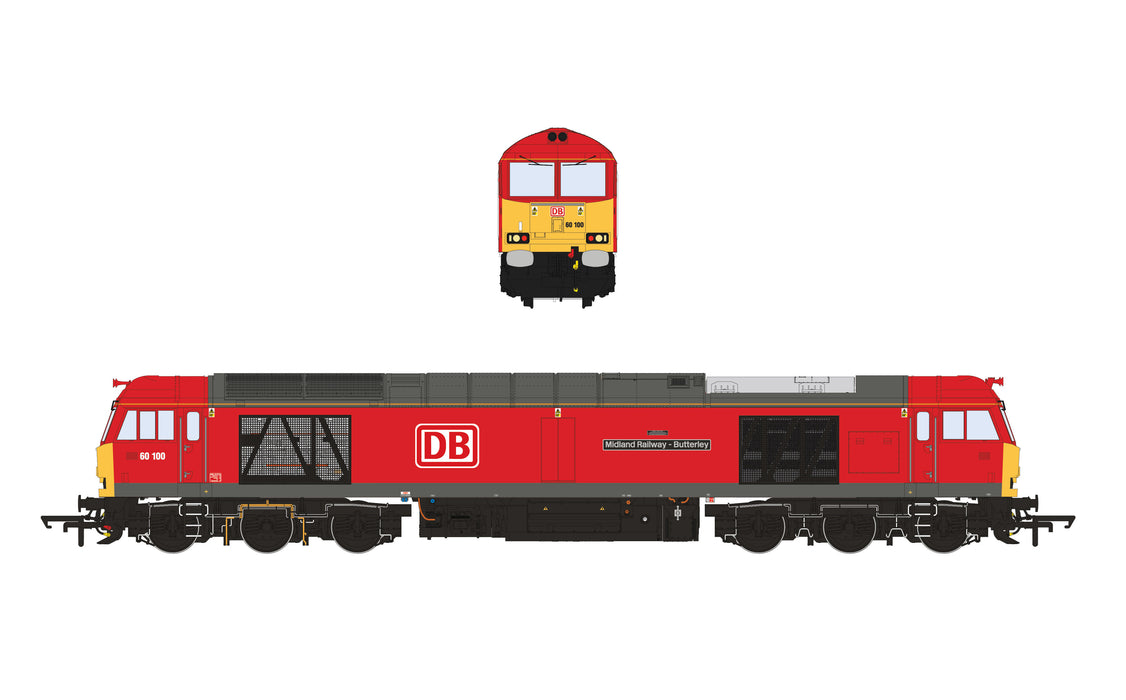 Class 60 - DB Red - 60100 - DCC Sound Fitted