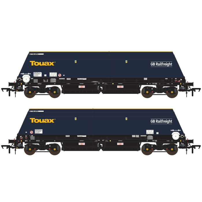 Cutdown HYA -  Blue/Black with Touax/GB Railfreight branding  (Pack 1)