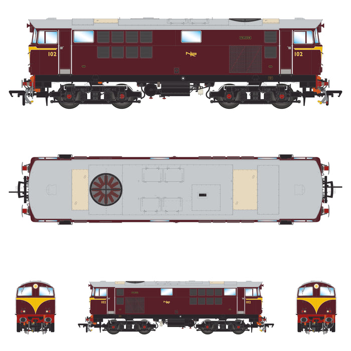 102 'Falcon' Maroon (as delivered) - DCC Sound