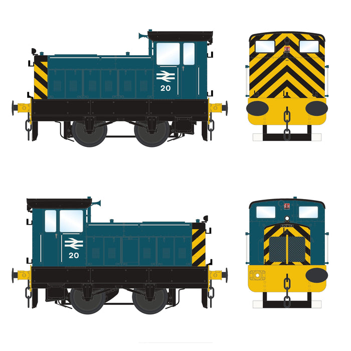 408493/1957 - British Rail No. 20 - BR Rail Blue - DCC Sound Fitted