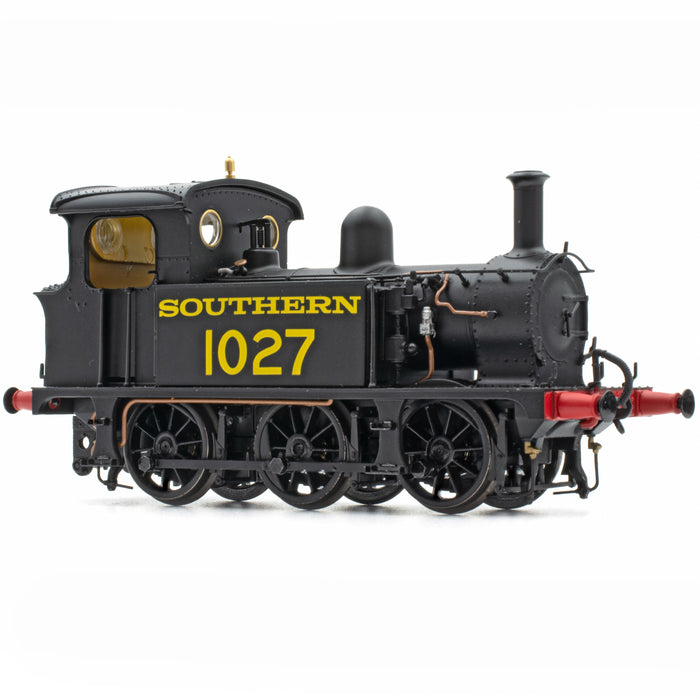 SECR P Class 0-6-0T 1027 in SR black with Egyptian lettering