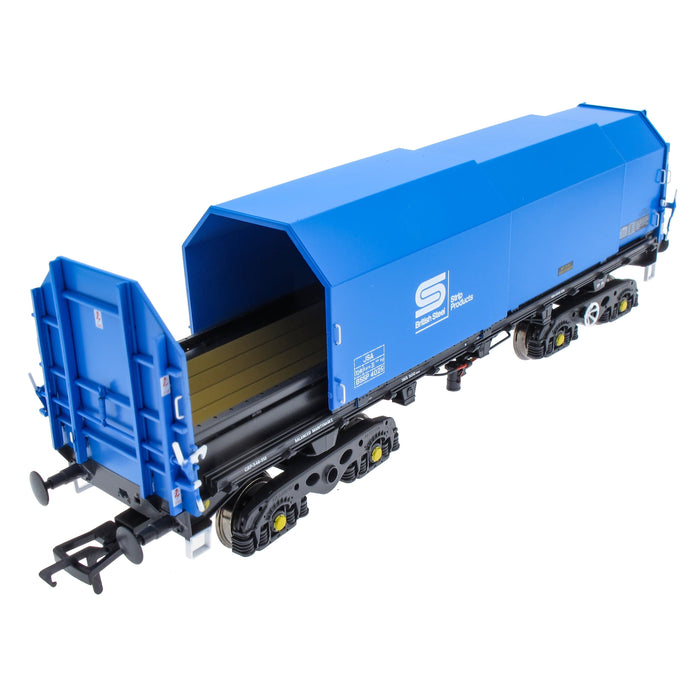 JSA Bogie Covered Steel Wagon Twin Pack - British Steel 1