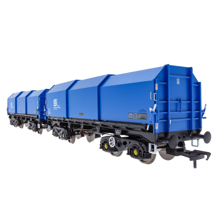 JSA Bogie Covered Steel Wagon Twin Pack - British Steel 1