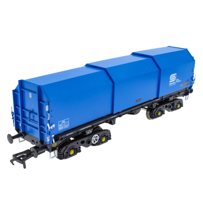 JSA Bogie Covered Steel Wagon Twin Pack - British Steel 3