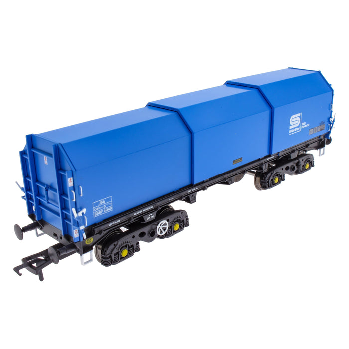 JSA Bogie Covered Steel Wagon Twin Pack - British Steel 2