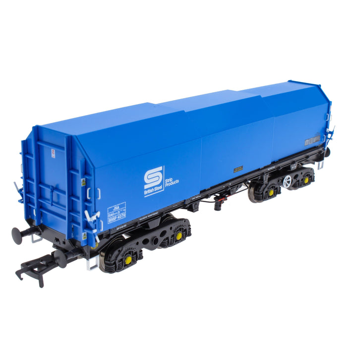 JSA Bogie Covered Steel Wagon Twin Pack - British Steel 3