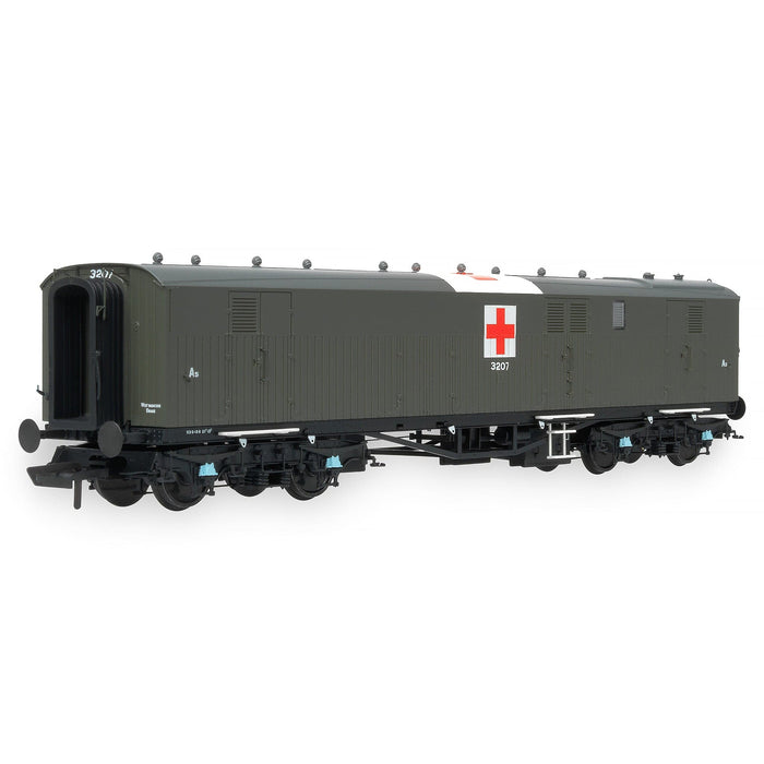 Siphon G - Ex-Dia. O.33 Overseas Ambulance Train No.32 Ward Car - Olive Green (c/w Red Cross): A5 3207