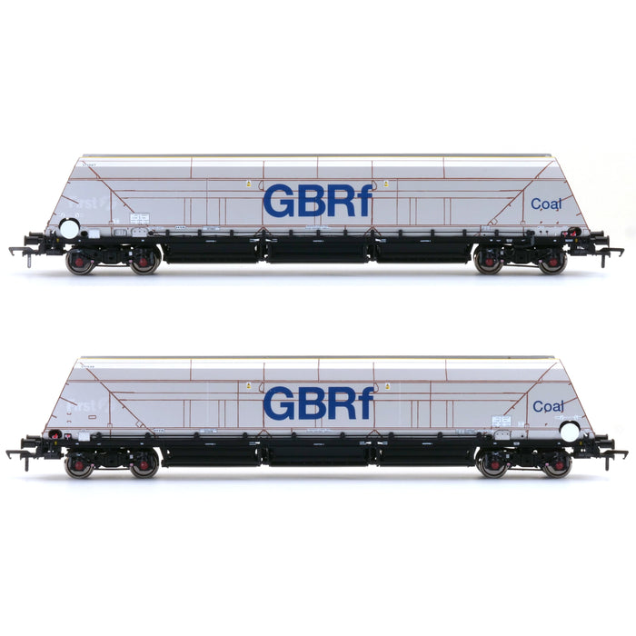 HYA Bogie Hopper Wagon - GBRf Coal Branding - Pack 3