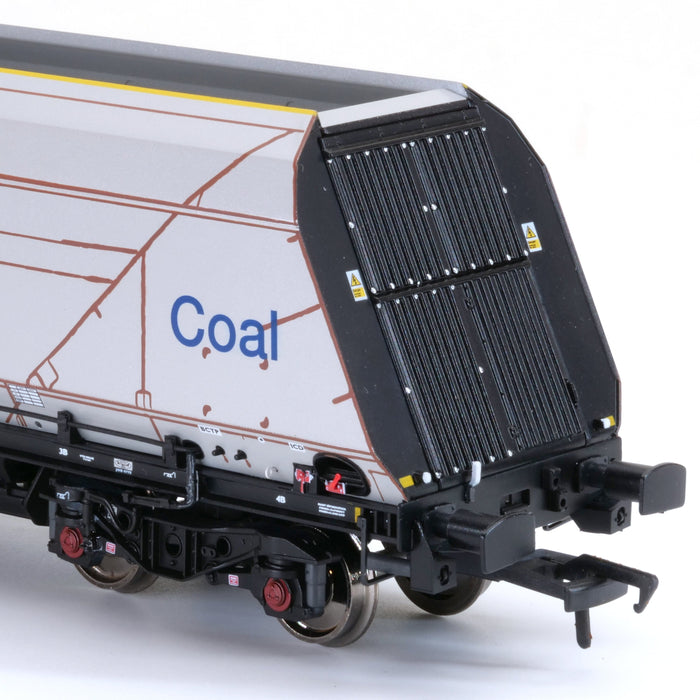 HYA Bogie Hopper Wagon - GBRf Coal Branding - Pack 3