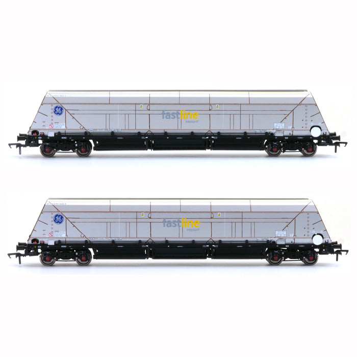 HYA Bogie Hopper Wagon - Fastline Freight / GE - Twin Pack 3