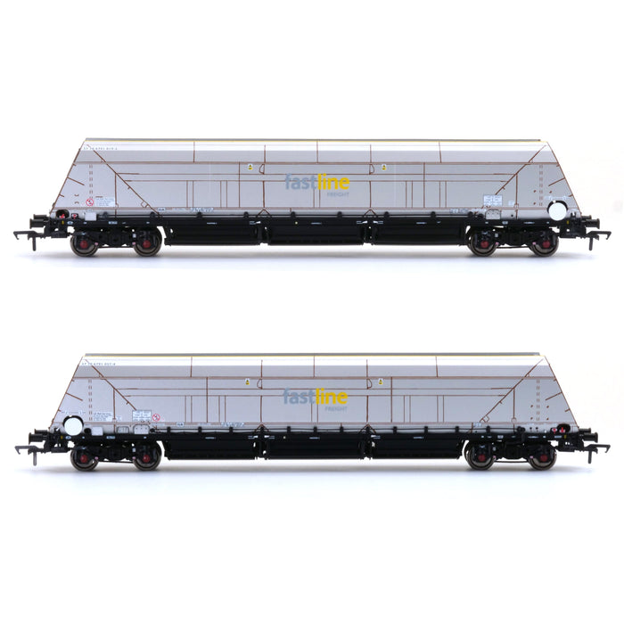 HYA Bogie Hopper Wagon - Fastline Freight / GE - Twin Pack 2