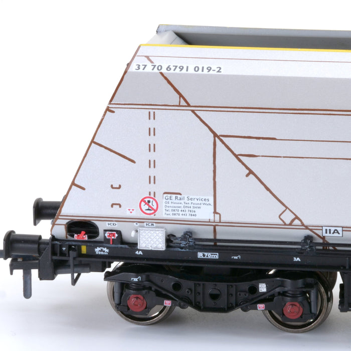 HYA Bogie Hopper Wagon - Fastline Freight / GE - Twin Pack 2